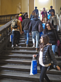 In giro nella sede centrale dell'Ateneo