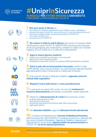 Covid 19 E Didattica Tutte Le Info Per Il 1 Semestre 2021 2022 Universita Degli Studi Di Parma