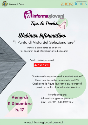 I Nostri Seminari Di Orientamento Professionale Universita Degli Studi Di Parma
