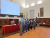Foto di gruppo alla conferenza stampa di Parma